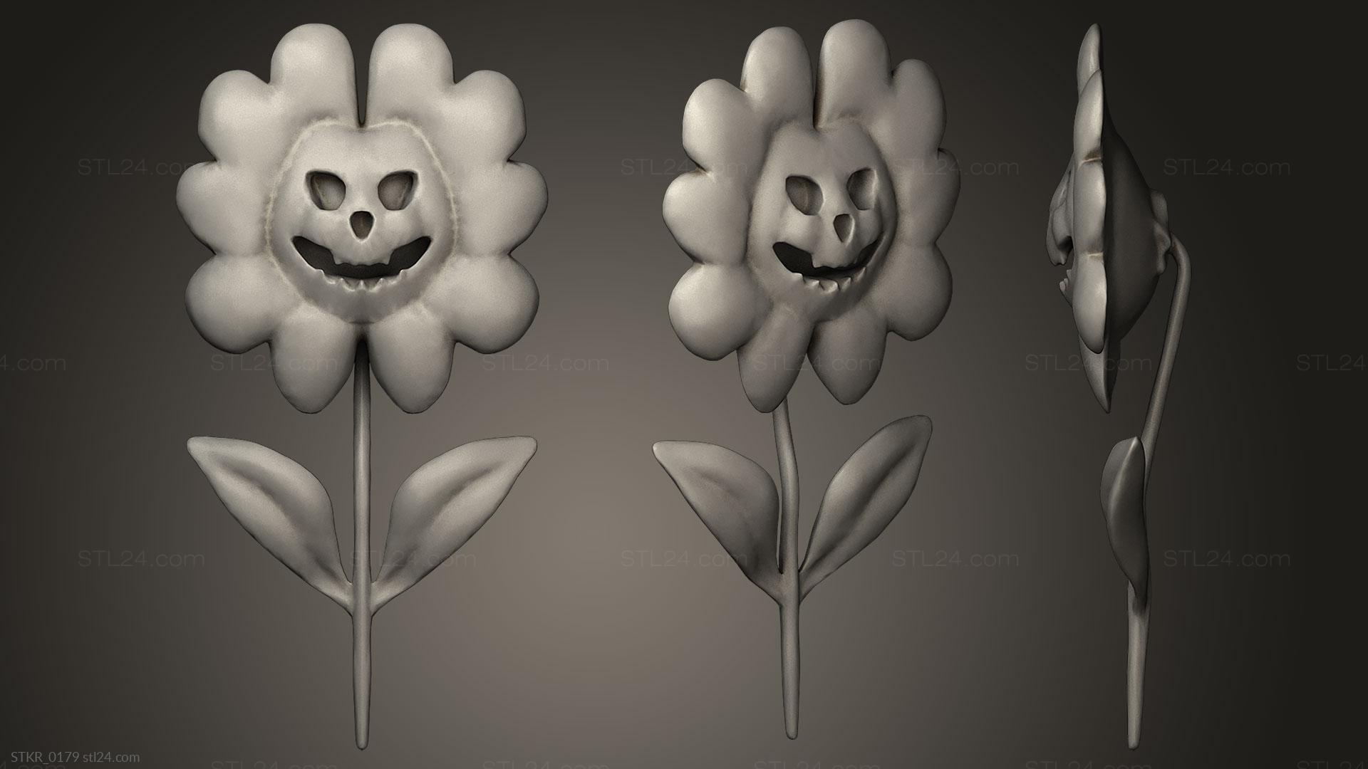 Flowey - Undertale 3D model 3D printable